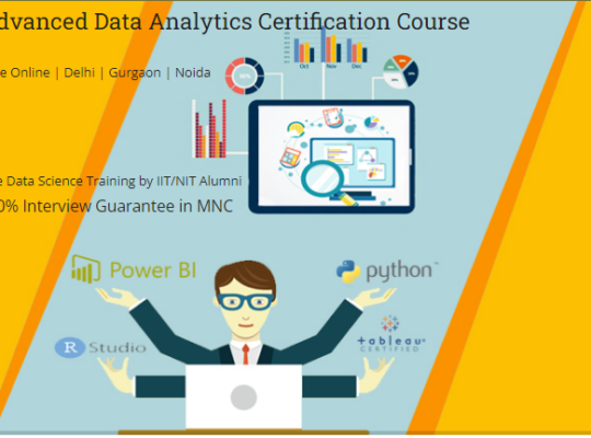 Data Analyst Course in Delhi.110014. Certification