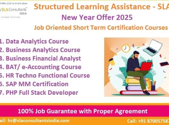 Data Analyst Course in Delhi.110014. Certification